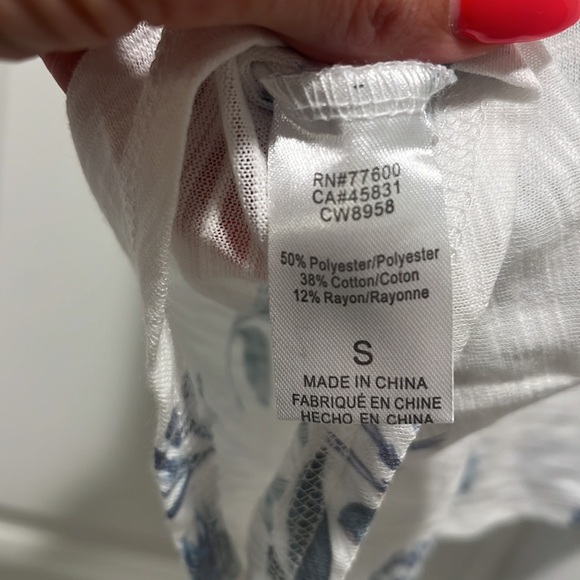 Chaser x Revolve Tank Top Slub Jersey Deep Ruffle V Back cottagecore floral 90s - Picture 9 of 10